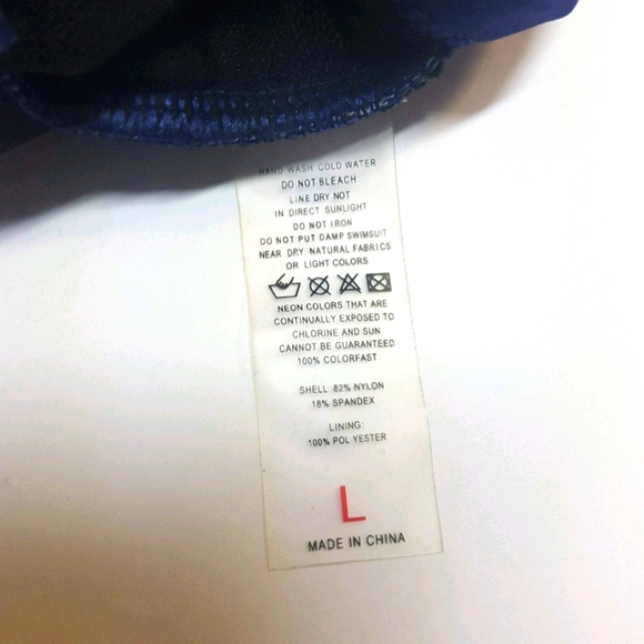 NEW Swimsuit Layered Tankini Sz Large Adjustable - Picture 3 of 4